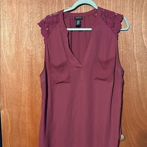 Torrid Women's Maroon Sleeveless Top